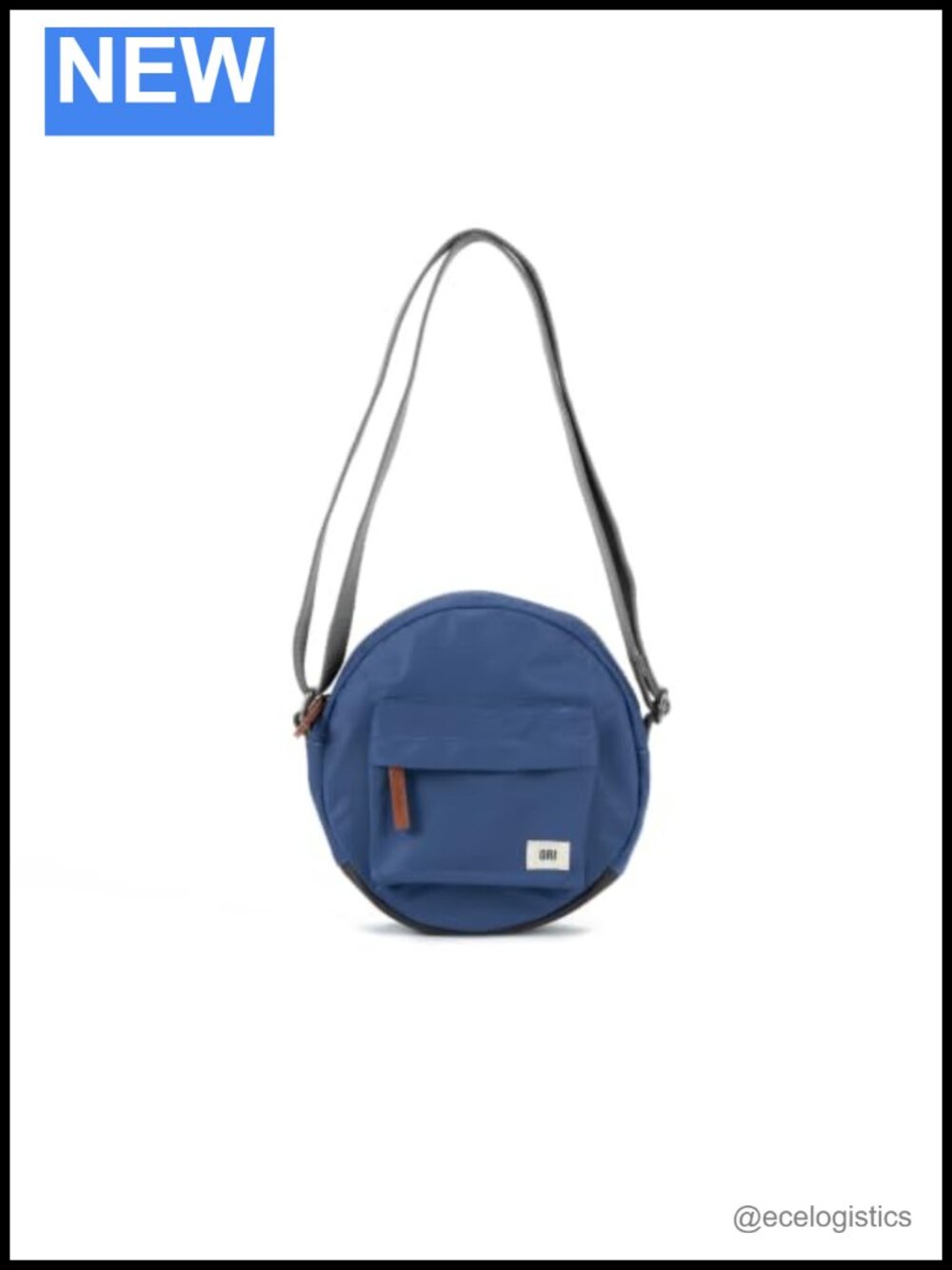 Vegan Recycled Nylon Canvas Crossbody Bag with Adjustable Strap